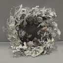 24" Green Winter Wreath, Artificial Pine Cone & Holly Front Door Wreath for Christmas Farmhouse Indoor Outdoor Decor