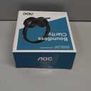 AOC Wireless Headset with Mic for Work, Bluetooth 5.4 Computer Headphones with USB-C Dongle, Clear Call Mic, 30H Battery, One-Touch Mute for PC, Laptop, Home Office, Zoom, Phones - Black