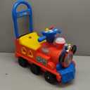 Disney Kiddieland Mickey Mouse Play n' Sort Activity Train Ride-On with Music, Lights, Shape Blocks, Engine & Whistle Sounds, Toddler Push Toy for Ages 1236 Months