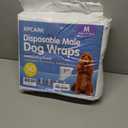 XPCARE 50 Count Disposable Male Dog Diapers, Male Dog Wraps,Super Absorbent Leak-Proof Fit (Medium)