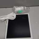 Solar Panel for Ring Camera Outdoor Wireless, Fast Charging 6W Solar Charger with USB-C & Barrel Plug for Ring Stick Up Cam & Spotlight Cam Series, Waterproof, 16ft Cable, White