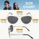 J+S Premium Military Style Classic Aviator Sunglasses, Polarized, 100% UV protection for Men Women