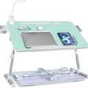 iXTRA Adjustable Laptop Lap Desk with Cooling Fan USB Light for Adults