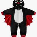 Nicoxijia Toddler Baby Halloween Costume Cute Hooded Jumpsuit Zipper Snowsuit Romper Fuzzy Fall Winter Animal Cosplay Outfit 80/48