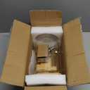 1.2 Gallon Glass Drink Dispenser For Parties, beverage dispenser with Bamboo wood stand And Stainless Steel Spigot, Juice or lemonade dispenser Laundry Detergent Dispenser (1 PACK)