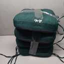 IASEAHK Chair Cushions for Dining Chairs, Dining Chair Cushions, Tufted Indoor Chair Pads with Ties & Non Slip Backing, Seat Cushions for Kitchen Chairs 16.5 x 16.5 x 3.5, Set of 4, Green