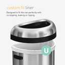 simplehuman Code U Custom Fit Drawstring Trash Bags in Dispenser Packs, 20 Count, 55 Liter / 14.5 Gallon, White