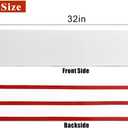 Self Adhesive Door Kick Plate 32 Inches Acrylic Decrotive Protection Plates for Exterior Interior Bottom of Doors Peel and Stick On,1/10 Inch Thickness 6x32 in White