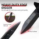 Metal Detecting Shovel for Digging, Heavy Duty Double Serrated Edge Digging Tool with Sheath, Metal Detector Accessories Garden Trowel, 
Item dimensions L x W x H	12.95 x 4.21 x 3.43 inches
Item Weight	1.3 pounds