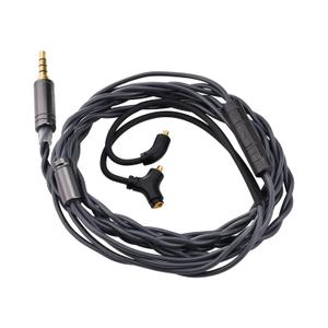 QOA Kinera Celest RUYI IEM Cable with Mic,2 Core 16 OFC Wires Replacement Detachable Cables,Aux Cable HiFi in Ear Earphone Cable for Audiophile Musician