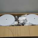 Blulu 8 Sets Stainless Steel Stanchion Set 8 Crowd Control Poles 7 Velvet Ropes and 2 A4 Sign Holders Carpet Ropes and Hollow Base Poles Easy Assembly Safety Barrier for Event Party(Silver)