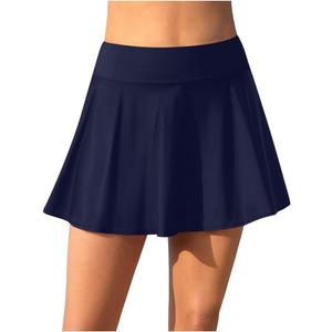 Aqua Eve Women Swim Skirt Tummy Control Swimsuit Skirt High Waisted Bathing Suit Bottom XL