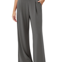 ODODOS Modal Soft Wide Leg Pants for Women High Waist Casual Relaxed Pants with Pockets-27/29"/ 31" Inseam M