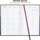 2026 Planner Calendar, 5"x8" : Includes 14 Months (November 2025 - December 2026) / 2026 Weekly Planner/Weekly Agenda/Monthly Calendar Organizer (Brown/Black)