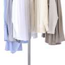 Clothes Drying Rack Foldable, 59 inch Tripod Laundry Drying Rack Indoor with Rotating Clothes Rail for 27 Pieces of Clothes, Space Saving, Stainless Steel, White and Silver CDR001W01