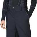 YEEFINE Men's Ski Suit Two Piece Waterproof Ski Jacket and Pants Set Outdoor Windproof Winter Snow Comfy Warm Snowsuits (Black, S)