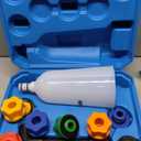 Orion Motor Tech 2 qt Engine Oil Funnel Set with Flexible Extension & 8 Adapters, Spill Free Large Funnel for Automotive Use- Compatible with Toyota Jeep Mazda Ford Dodge and More