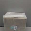 Cube Storage Baskets 6 Pack, 11x11 inch Cube Storage Bins with Leather Handles for Shelf Closet (White/ Khaki)