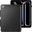 MAGEASY CoverBuddy Lite for M4 iPad Pro 13" (2024) - iPad Pro Case Compatible with Magic Keyboard for iPad Pro (M4), with Apple Pencil Pro Pencil Holder - Black