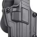 Mega-fit OWB Holster for Full Size and Compact Pistols with Red Dot Sight and Front Hight Sight, Left/Right Option