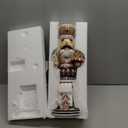 Kurt Adler 16-Inch Wooden Gingerbread Christmas Nutcracker ,Brown/Beige