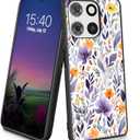 Bxgolkgd Designed for Moto G Stylus 5G 2025 Case,Slim Soft TPU Silicone Shockproof Anti Slip Protective Case for Motorola Moto G Stylus 5G 2025 6.8 inch,Flower