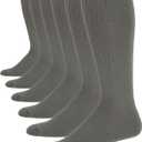 Jefferies Socks Men's Jefferies Men's Military Rib Top Combat Crew Boot Socks 6 Pack