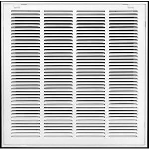 HVAC Premium 24 x 30 Duct Opening Steel Return Air Filter Grille, for 1-inch Filter, Removable Door, Flat Stamped HVAC Vent Cover Grille, Outer Dimensions 26.5 x 32.5