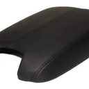 A ABIGAIL Center Console Armrest Cover for 2008 2009 2010 2011 2012 Honda Accord Auto Leather Suture Console Lid Cover Replacement (Black)