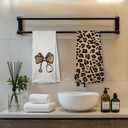 Xiyurlk Cheetah Leopard Nurse Kitchen Towels Set of 2,Nurse Towels Graduation Appreciation Week Gifts for Women,Gifts for New Grad Nurses,Nursing Towels for Kitchen Bathroom, 16x24 Inch