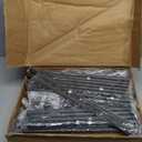 Tajsoon Console Table 41.8”, 2-Tier Industrial entryway Table, Narrow Sofa Table with Shelves, Entrance Table for Entryway, Hallway, Living Room, Foyer, Corridor, Office, Rustic Brown