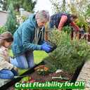 No Dig Lawn Edging Kit,60 FT Landscape Edging Border with Stakes fit for Lawn,Flower Garden,Grass,Lawn Edging,The Yard (Black)