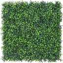 Sunnyglade 12 Pieces 20"x 20" Artificial Boxwood Panels Topiary Hedge Plant, Privacy Hedge Screen Sun Protected Suitable for Outdoor, Indoor, Garden, Fence, Backyard and Decor (12PCS)