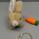 Tagitary Plush Toys Bunny Electronic Toy with Sounds,Wiggling Ears,Hopping,Twitching Mouth and Nose, Interactive Rabbit Toy for Kids with Leash,Easter Birthday Gift for Toddlers Kids (Yellow)
