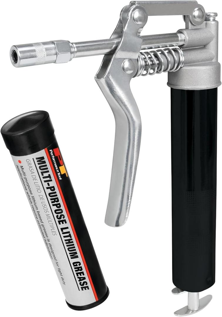Performance Tool W54205 Performance Tool Mini Grease Gun Kit with Grease Black