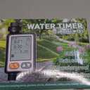 Sprinkler Timer for Outdoor Garden Hose, 2 Outlet 8 Programmable Water Timer with Rain Delay & Manual/Automatic Modes, Weatherproof Irrigation System for Yard Lawn, Large LCD Display