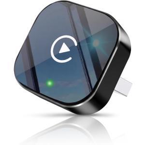 Upgraded Wireless CarPlay Adapter with Stronger Compatibility and More Stable Connection. Compatible with Apple iPhone and Android Phones, Compact and Portable. Stable CarPlay & Android Connection