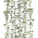 Der Rose 1Pcs Fake Plants Hanging Artificial Potted Faux Eucalyptus Plants for Modern Boho Farmhouse Bathroom Office Desk Wall Art Shelf Living Room Aesthetic Decor Indoor