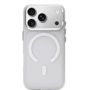 Magnetic Series for iPhone 17 Pro,[Compatible with MagSafe][Military Grade Drop Protection & Camera Control],Slim Translucent Frosted Matte Shockproof Protective Bumper Cover,White