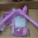 Nattork Kids Scooter for Girls Boys with Light Up Wheels, 3 Adjustable Height Handlebars, Lean-to-Steer Technology, Widen Anti-Slip Deck, 3 Wheel Scooter for kid ages 3-8, Support Riders Up to 110 LBS