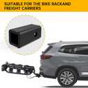 2 inches to 1-1/4 inches Hitch Receiver Adapter Insert Sleeve Mount Adapter,2" to 1-1/4" Trailer Hitch Adapter Receiver Converter for Bike Rack and Cargo Carriers