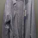 GIANZEN Mens Grade 4 Wrinkle-Resistant Plaid Button-Down Cotton Long Sleeve Regular Fit Gingham Dress Shirts, 3XL
