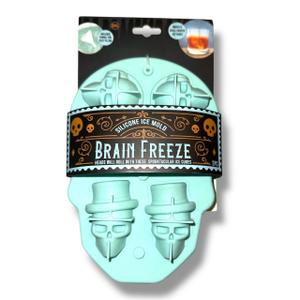 Samuelwrold Premium Skull Ice Cube Mold - 3D Skeleton Head Mold & Halloween Ice Mold, Skull Silicone Mold for Ice, Chocolate, Candy, Skeleton Head Mold for Party & Decor 2PC