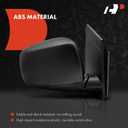 A-Premium Pair (2) Driver and Passenger Side Power Door Mirror(6 hole 5 prong) - Compatible with Dodge Grand Caravan & Chrysler Town & Country - Heated Manual Folding Black Outside Rear View Mirror