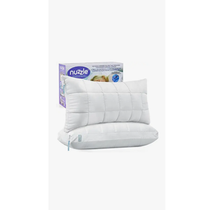 Nuzzle Cooling Adjustable Pillow for Side Sleepers, Luxury Standard Size Bed Pillow Hotel Collection  Best Adjust Height Soft Firm Pillow for Back, Stomach or Side Sleepers  Home Gifts