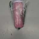 Owala SmoothSip Slider Insulated Stainless Steel Coffee Tumbler, Reusable Iced Coffee Cup, Hot Coffee Travel Mug, BPA Free 20 oz, Purple/Pink (Crochet Queen)