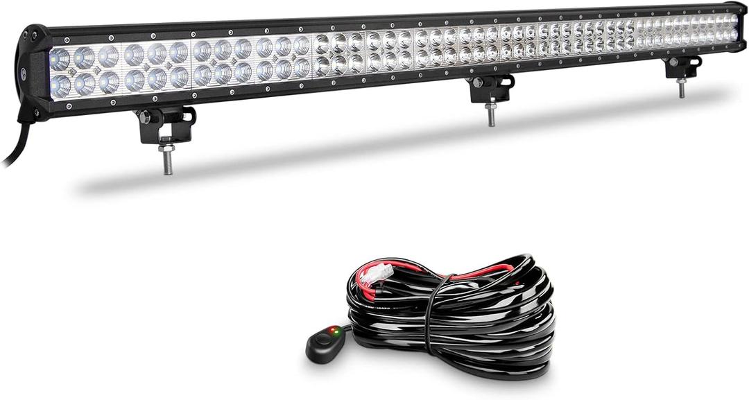 Willpower 44 Inch 288W Led Light Bar Flood Spot Combo Beam Off Road Driving Lights Waterproof Fog Work Lights for 4X4 Trucks Boat Car SUV ATV 12V 24V with Wiring Harness