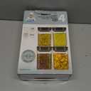 MR.SIGA 4 Pack Airtight Food Storage Container Set, BPA Free Kitchen Pantry Organization Canisters, One-handed Airtight Cereal Snack Candy Storage Containers, 1 L / 34oz, Medium, Black