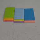 (8 Pads) Lined Sticky Notes 4x6 in Post, 8 Colors Self Sticky Notes Pad Its, Bright Post Stickies Colorful Big Rectangular Sticky Notes for Office, Home, School, Meeting, 40 Sheets/pad