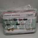 Homemate Heated Blanket Electric Throw - 50"x60" Heating Blanket Throw 1/2/4/6/8 Hours Auto-Off 10 Heat Levels Over-Heat Protection Soft Flannel Sherpa Heater ETL Certification (01 - Light Grey (Striped))